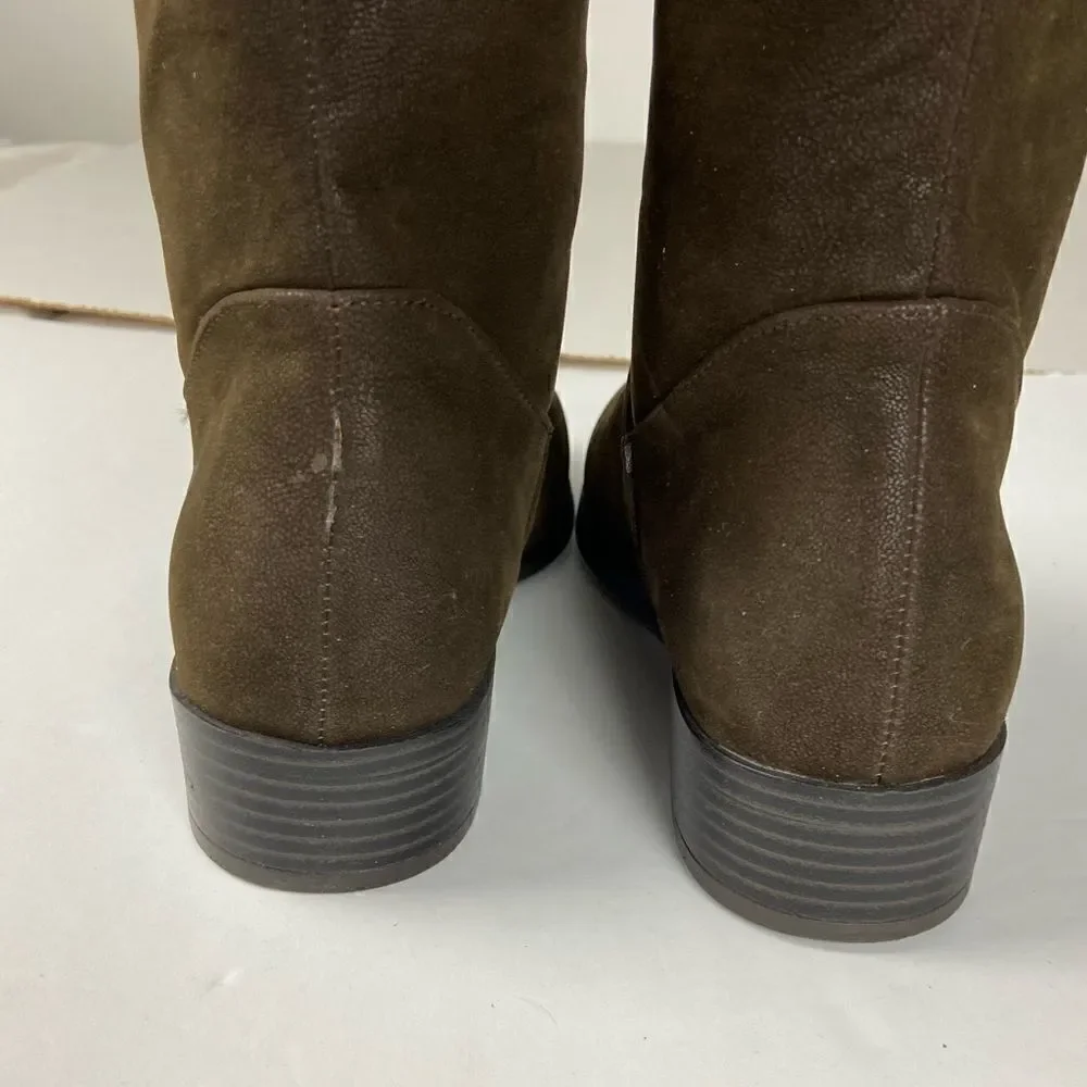 Mia Knee Boots‎ Carsyn Espresso Brown Minimalist Equestrian Boho Riding Boot 7.5